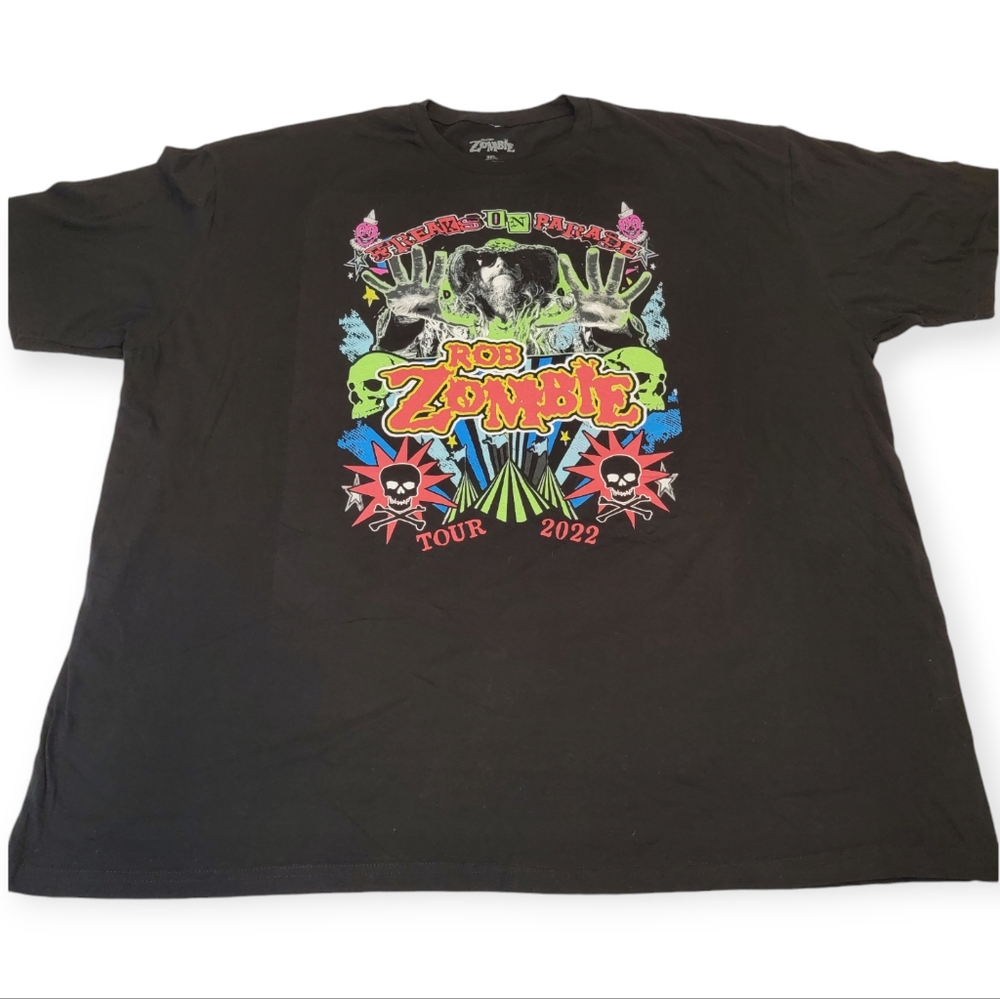 Rob Zombie - Freaks on Parade Tour 2022 Merch Graphic Tee Size 3XL NEW!